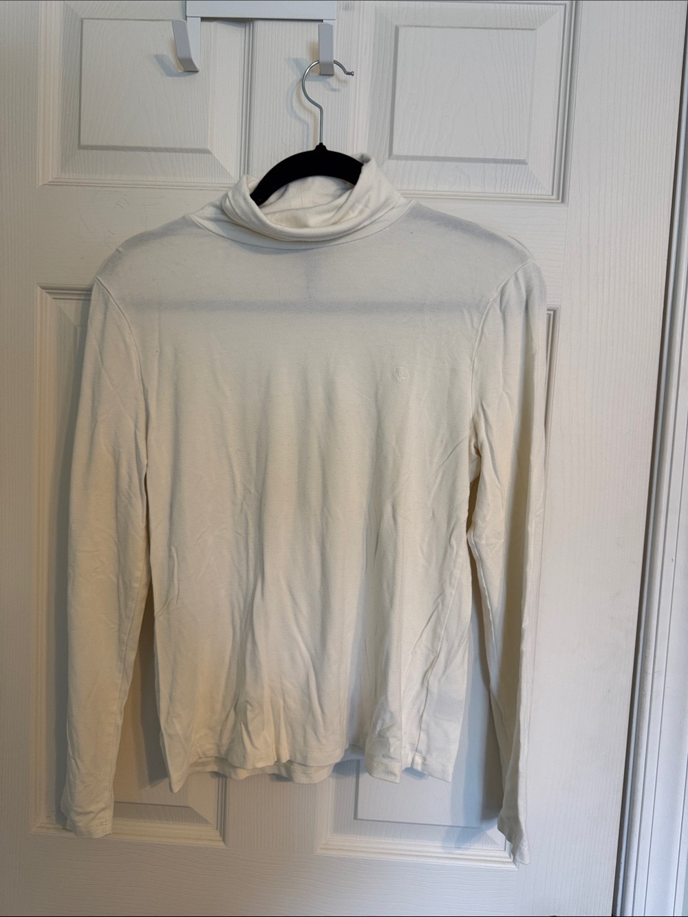 Lauren Ralph Lauren Cream Turtleneck Long-Sleeve Sweater